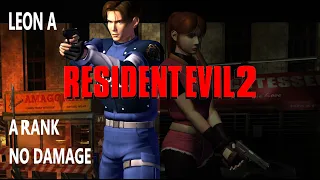 [PS1] Resident Evil 2 Leon A (A Rank / No Damage)