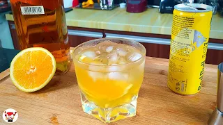 Como Fazer Drink de Whisky com Energético Red Bull e Laranja