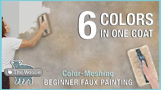 How To Faux Paint Color-Meshing Technique #DIY #HOMEIMPROVEMENT #FAUXPAINTING #THEHOMEDEPOT #Woolie