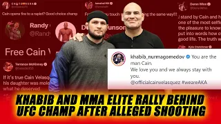 Khabib and MMA elite rally behind UFC Champ after alleged shooting