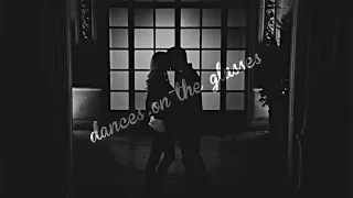 stefan & caroline; dances on the glasses; AU