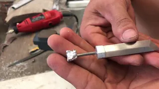 làm một thanh đao mini từ một thanh sắt vụn | make a mini knife out of scrap metal