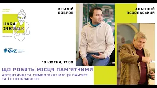 Вебінар «Що робить місця пам’ятними? Автентичні та символічні місця пам’яті та їх особливості»