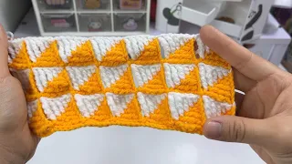 Gorgeous Stitch Triangle Pattern for Crochet Blanket & Cardigan | Free Crochet Tutorial