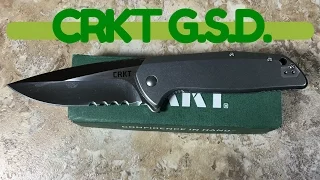 CRKT G.S.D. Knife design by Liong Mah AUS 8 blade framelock flipper it will get S##t done