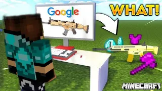 Minecraft But Anything I Search On Google I Get It
