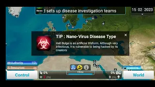 Plague inc. cure mode Nano virus mega brutal. cheat mode #plagueinc