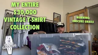 MY $30,000 VINTAGE T-SHIRT COLLECTION (Obscure Grails, Travis Scott’s personal tees & more 👀)