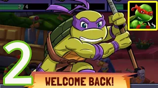 TMNT Mutant Madness - Gameplay Walkthrough Part 2 (iOS, Android)
