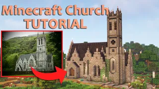 Minecraft - How to Build a Medieval Church [Tutorial]