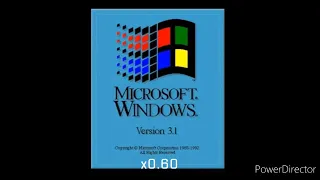 Windows 3.1 Startup and shutdown sound (fast x0.125-x8)