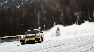 GT2 RS sideways on snow - DRIFT LIFE!