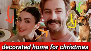 Özge yagiz and Gökberk demirci decorated his home for christmas 🎄🦌🎅