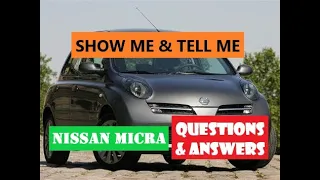 PASS YOUR DRIVING TEST  - NISSAN MICRA 2005 - SHOW ME TELL ME