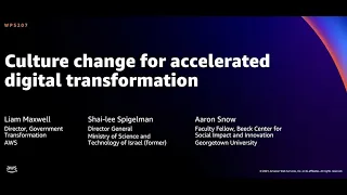 AWS re:Invent 2021 - Culture change for accelerated digital transformation