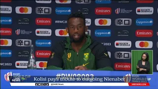 Kolisi pays tribute to Springboks coach Jacques Nienaber