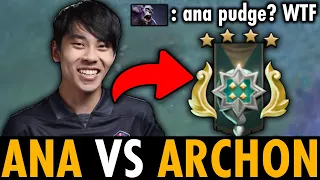 WTF Ana Pudge vs Archon!! WTF He Treats Them Like a Bot | Genius Pudge