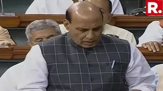 Defence Minister Rajnath Singh Addresses Lok Sabha Debate On Chinese Incursions