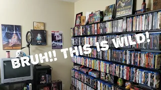 Movie Room Tour! Over 1200 Bluray/DVD/VHS!