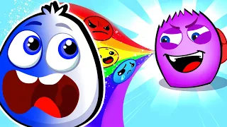 Op and Bob's Colorful Adventure: Red & Blue Learning Fun | Toddler Engaging Cartoons