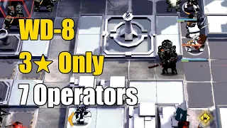 Arknights - WD-8 Low Rarity Clear 7 Operators (3★ Only)