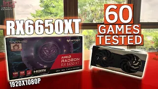 RX 6650 XT + Ryzen 5 3600 tested in 60 games | highest settings 1080p benchmarks!