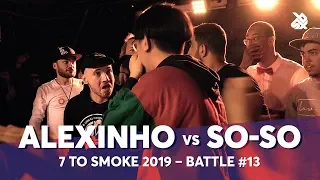 ALEXINHO vs SO-SO | Grand Beatbox 7 TO SMOKE Battle 2019 | Battle 13