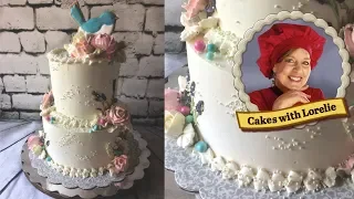 Mothers Day Cake Design - How to Arrange Buttercream Flowers on a Cake