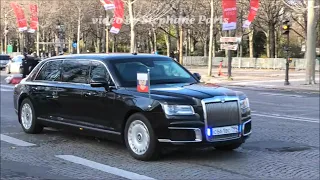 🇷🇺 Russian President Putin arrives in France in "Senat limousine"