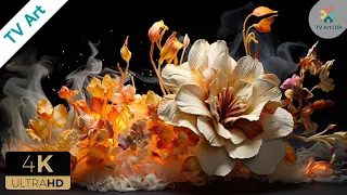 Floral TV Art 🌹 Turn Your TV Into Art 🔥 Abstract Art Slideshow For Your TV | 8 hours, No Sound