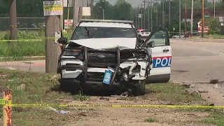 Columbus officer among at least 2 injured after crash on city's northeast side
