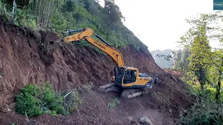 Hilly Road Building-Part-1-Hyundai Excavator