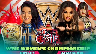 Bayley vs Dakota Kai Women's Championship Full Match WWE Clash At The Castle 2024