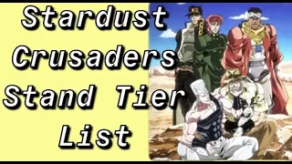 Stardust Crusaders Stand Tier List