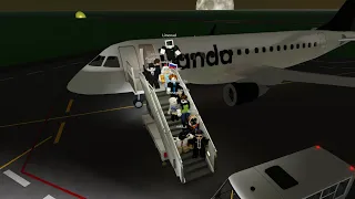 Panda airlines(бизнес класс) | Первый рейс из Домодедово! | Первый рейс на Embraer 175 | Roblox