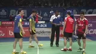 BCA Indonesia Open 2016 | Badminton R16 M2-MD | Lee/Yoo vs Gid/Suk