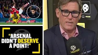 "ARSENAL DIDN'T DESERVE A POINT"👎 Simon Jordan Slams Arsenal's performance against Palace