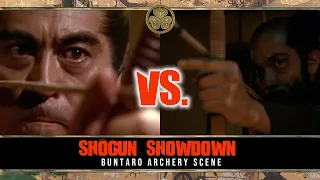 Shogun Showdown: Shogun 1980 Vs. Shogun 2024: Buntaro Archery Shooting Scene