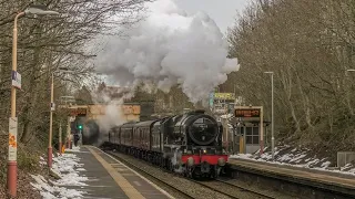 LMS 46115 - A Bellowing Scot Charges Over The Shakespeare Line !