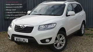 2011 61 HYUNDAI SANTA FE 2.2 PREMIUM CRDI 5d 194 BHP DETAILED WALK AROUND