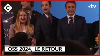 Emmanuel Macron a poussé la chansonnette… Pour les agriculteurs !  - L’ABC - C à Vous - 31/01/2024