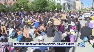 Protests underway in downtown Grand Rapids