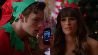 Glee - Kurt and Rachel Ask Santana To Be Mrs Claus 5x08