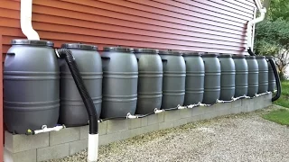 Critter Farm's DIY 660 Gallon Rain Barrel Manifold System