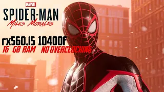 Тест новой игры Spider-Man Miles Morales на слабой видеокарте rx560 4gb