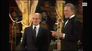 Louis de Funes e Kirk Douglas  2 février 1980