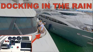 Docking A SuperYacht In The Rain