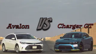 دودج تشارجر جي تي ضد تويوتا افالون | Dodge Charger GT VS Toyota Avalon
