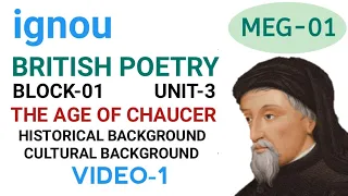 The Age Of Chaucer: MEG-1