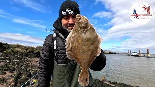 PLAICE FISHING AT MOSTYN DOCKS | NORTH WALES | SHORE FISHING UK | MASTERFISHERMAN